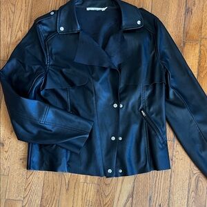 Ellison Black Leather Like Jacket